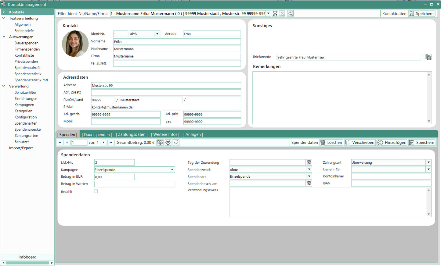 BdpMgt™ - Kundenmanagement-Software, Artikel, Angebote, Rechnungen, Mitglieder und Spenden verwalten