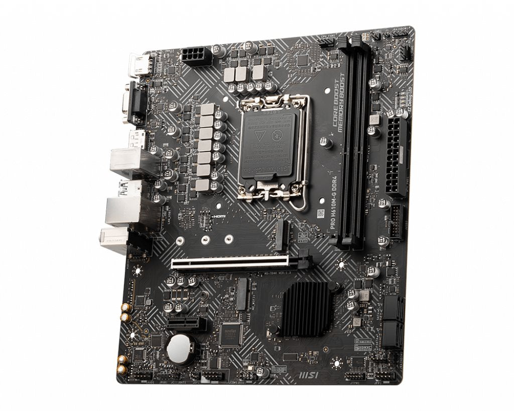 MSI PRO H610M-G DDR4 S1700/DP-HDMI-VGA/M.2/LAN/µATX