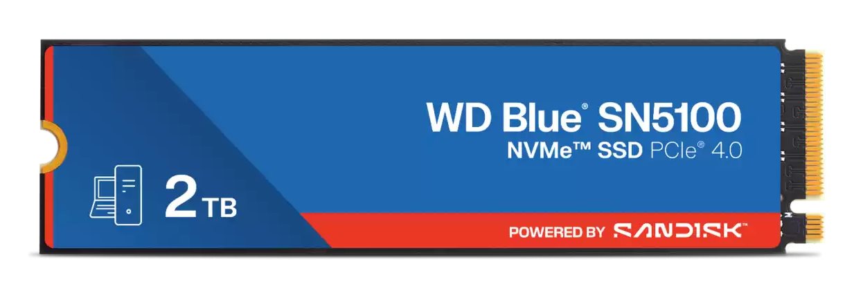 WD SSD M.2 (2280) 2TB Blue SN5100 PCIe 4.0/NVMe (Di)