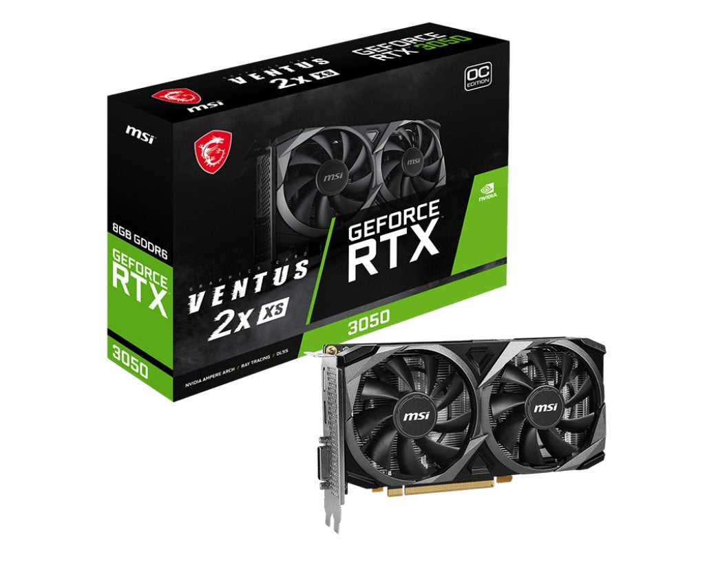 MSI VGA 8GB RTX3050 VENTUS 2X XS 8G OC HDMI/DP/DVI RTX 3050 VENTUS 2X XS 8G OC