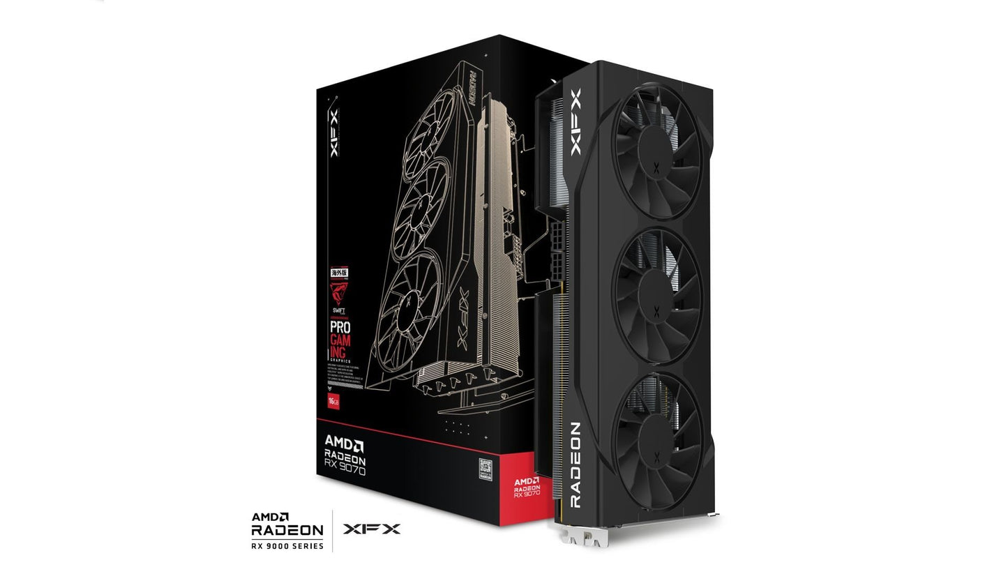 XFX VGA 16GB RADEON RX9070 SWIFT OC TF Gaming Ed. 3xDP/1xHDMI Swift AMD Radeon RX 9070 OC Triple Fan