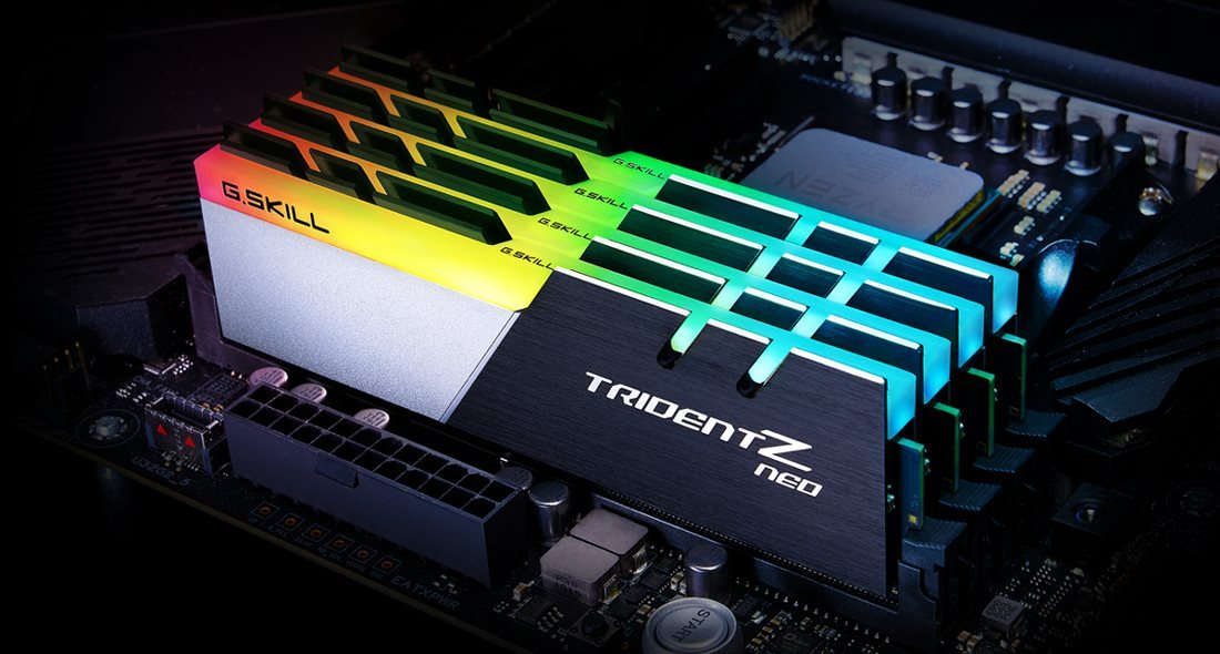 G.Skill DDR4 RAM 32GB (2x16GB Dual-Kit) PC3600 CL18 32GTZN RGB Trident Z Neo RGB (Intel optimiert)