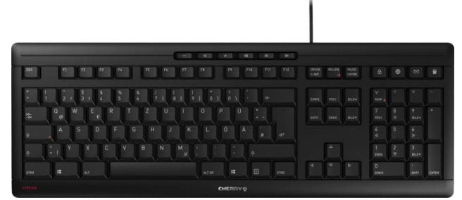 CHERRY Keyboard STREAM US/EU black