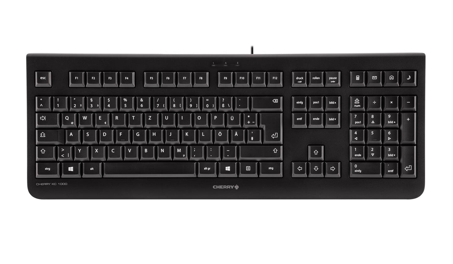 CHERRY Keyboard KC 1000 DE black