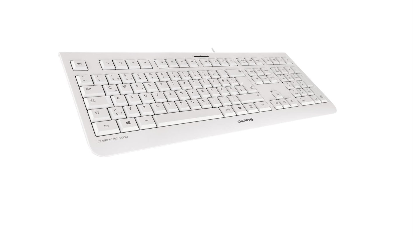 CHERRY Keyboard KC 1000 DE pale grey