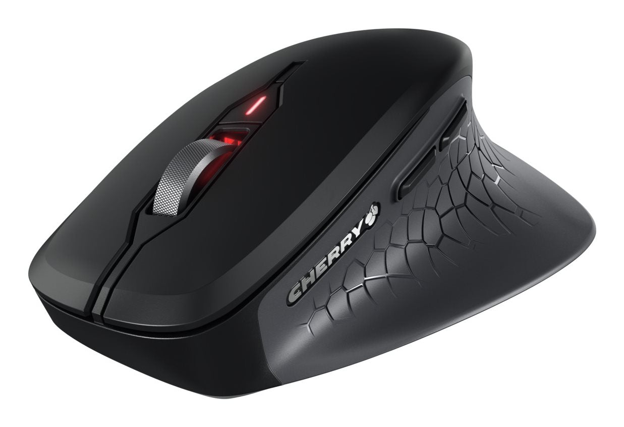 CHERRY Mouse STREAM COMFORT Wireless black Ergonomisch (Rechtshänder), 4000 dpi