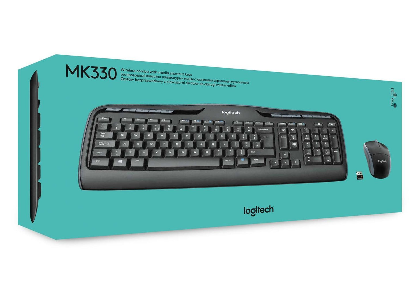 Logitech Desktop MK330 Wireless DE black