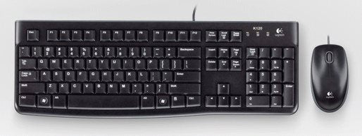 Logitech Desktop MK120 US/EU black EMEA