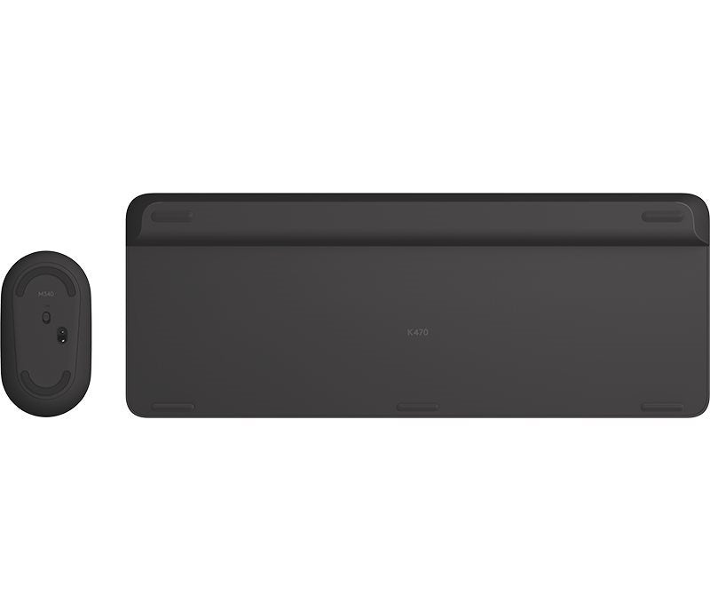 Logitech Desktop MK470 Wireless compact DE black