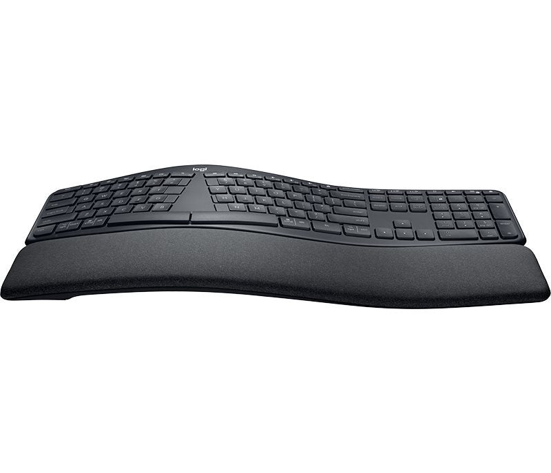 Logitech Keyboard K860 ERGO Split Ergonomic DE graphite mit Handballenauflage
