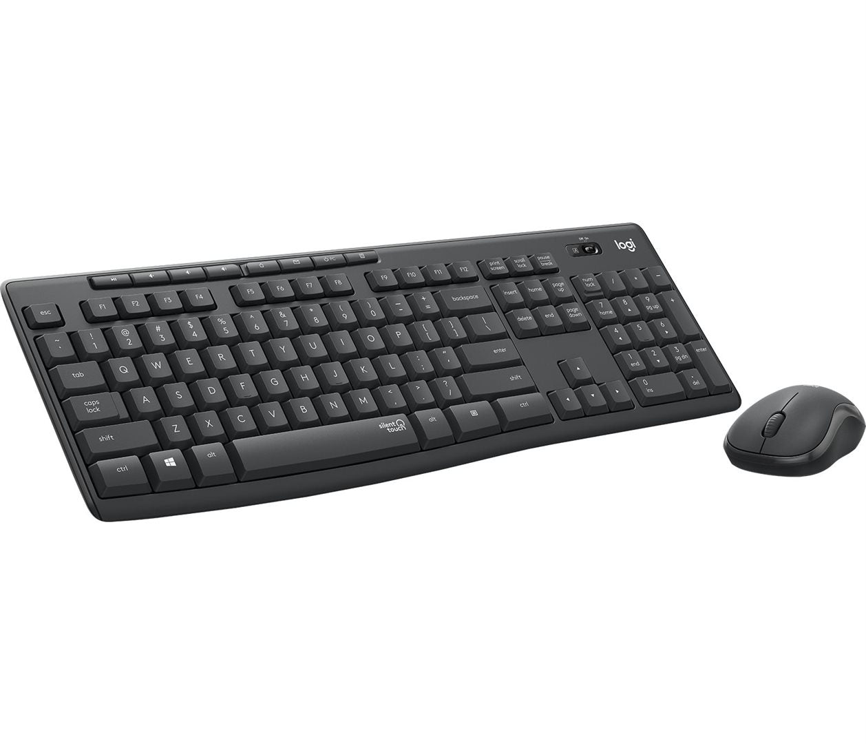 Logitech Desktop MK295 Wireless Silent DE graphite