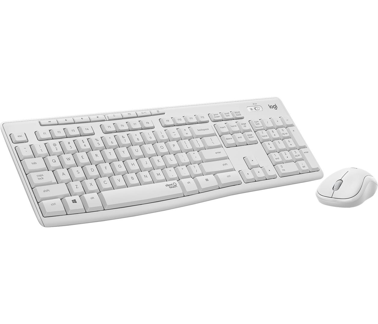 Logitech Desktop MK295 Wireless Silent DE grey