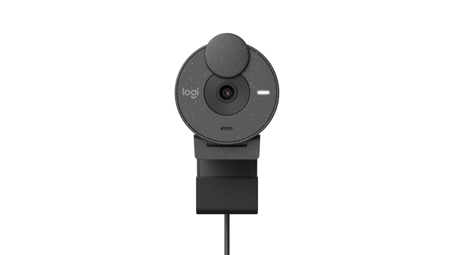 Logitech Webcam BRIO 305, Full-HD 1080p, USB-C, graphite Integrierte Abdeckblende, inkl. Montagecli