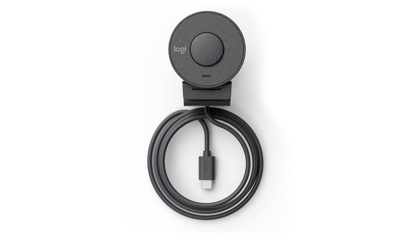 Logitech Webcam BRIO 305, Full-HD 1080p, USB-C, graphite Integrierte Abdeckblende, inkl. Montagecli