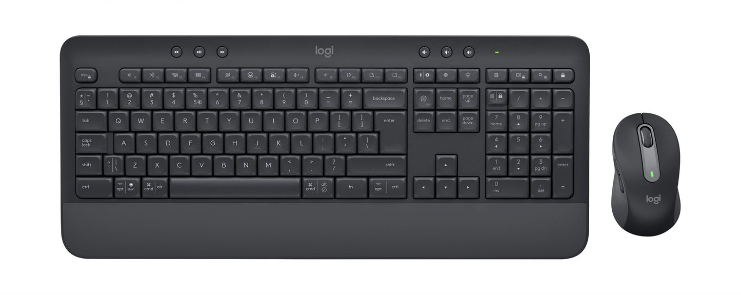 Logitech Desktop MK650 Signature BOLT DE black BT Mouse: Signature M650 for Busi. (400–4000 DPI)