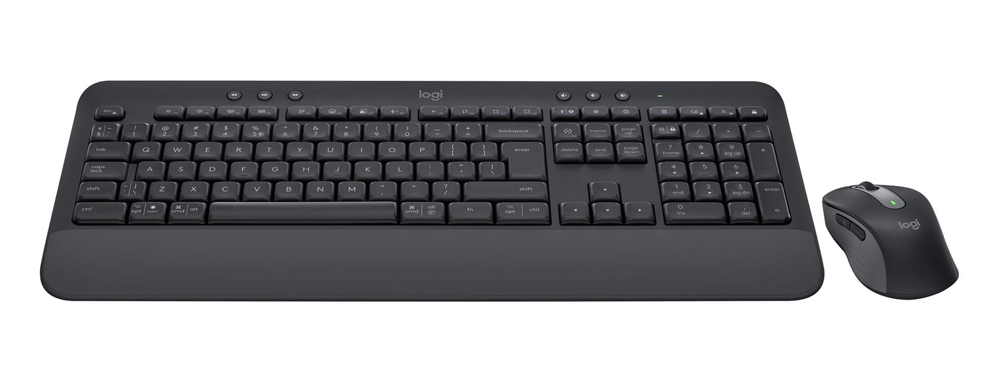 Logitech Desktop MK650 Signature BOLT DE black BT Mouse: Signature M650 for Busi. (400–4000 DPI)