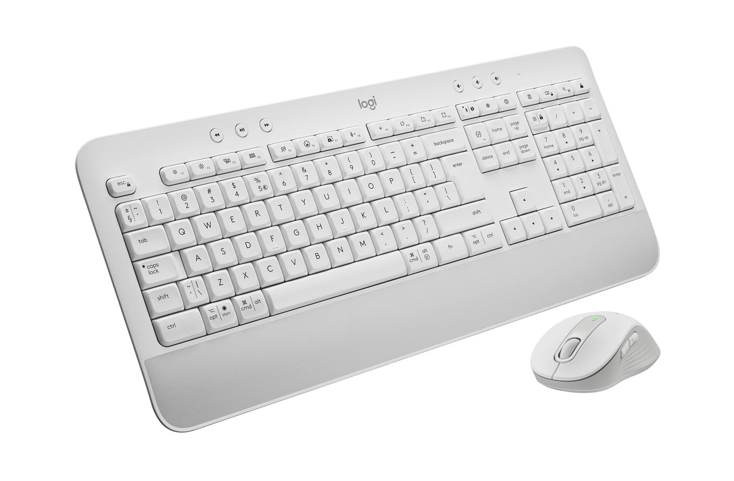 Logitech Desktop MK650 Signature BOLT DE white BT Mouse: Signature M650 for Busi. (400–4000 DPI)