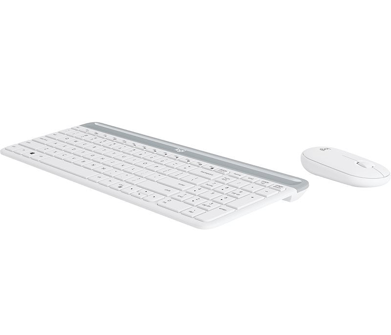 Logitech Desktop MK470 Wireless compact DE white