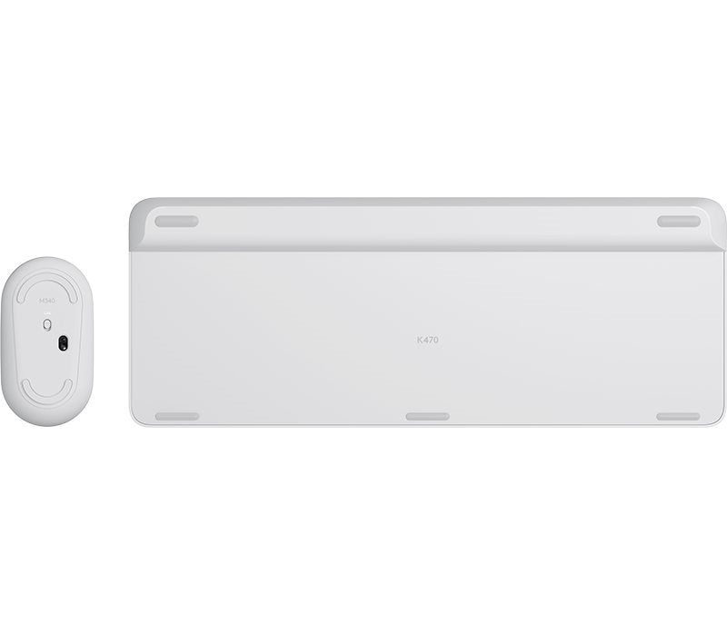 Logitech Desktop MK470 Wireless compact DE white