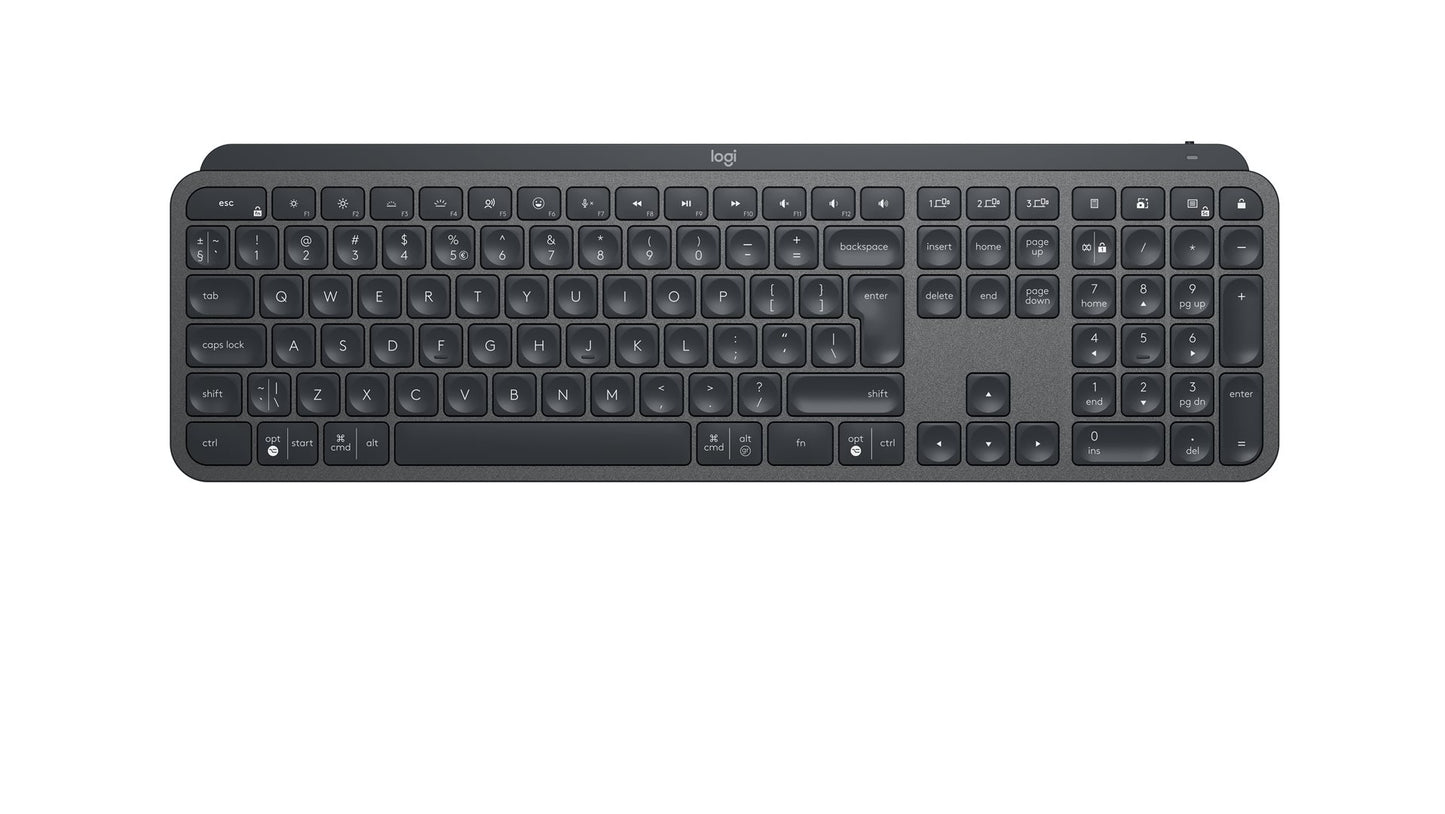 Logitech Keyboard MX Keys for Business DE graphite BT beleuchtete Tasten, BrownBox