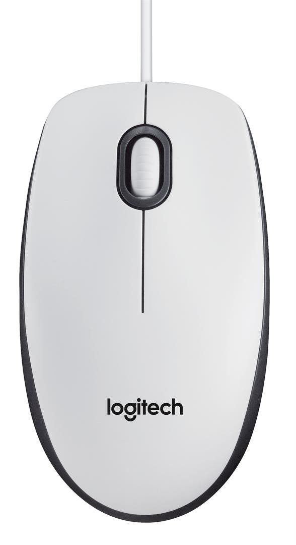 Logitech Mouse B100 Optical White