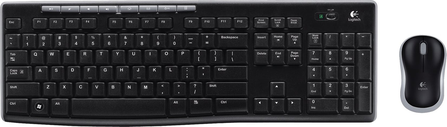 Logitech Desktop MK270 Wireless US/EU black