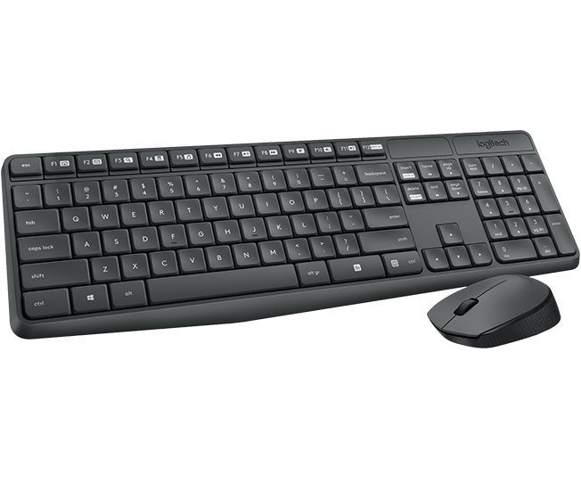 Logitech Desktop MK235 Wireless DE dark grey