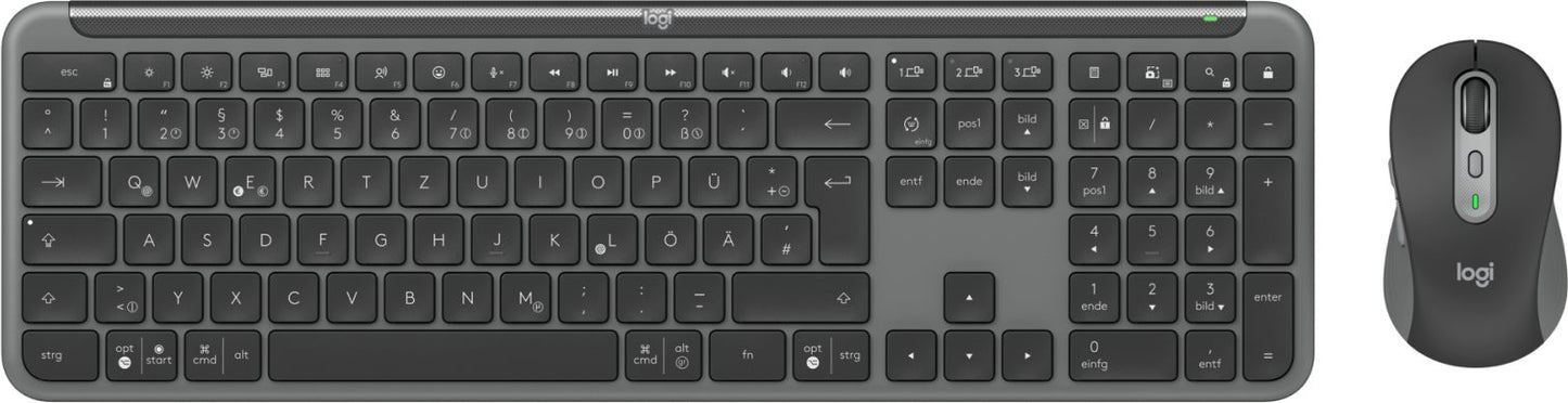Logitech Desktop MK950 Signature Slim Combo f. Busi. WL BOLT DE Grafit BT Logi Options+ (WIN und ma