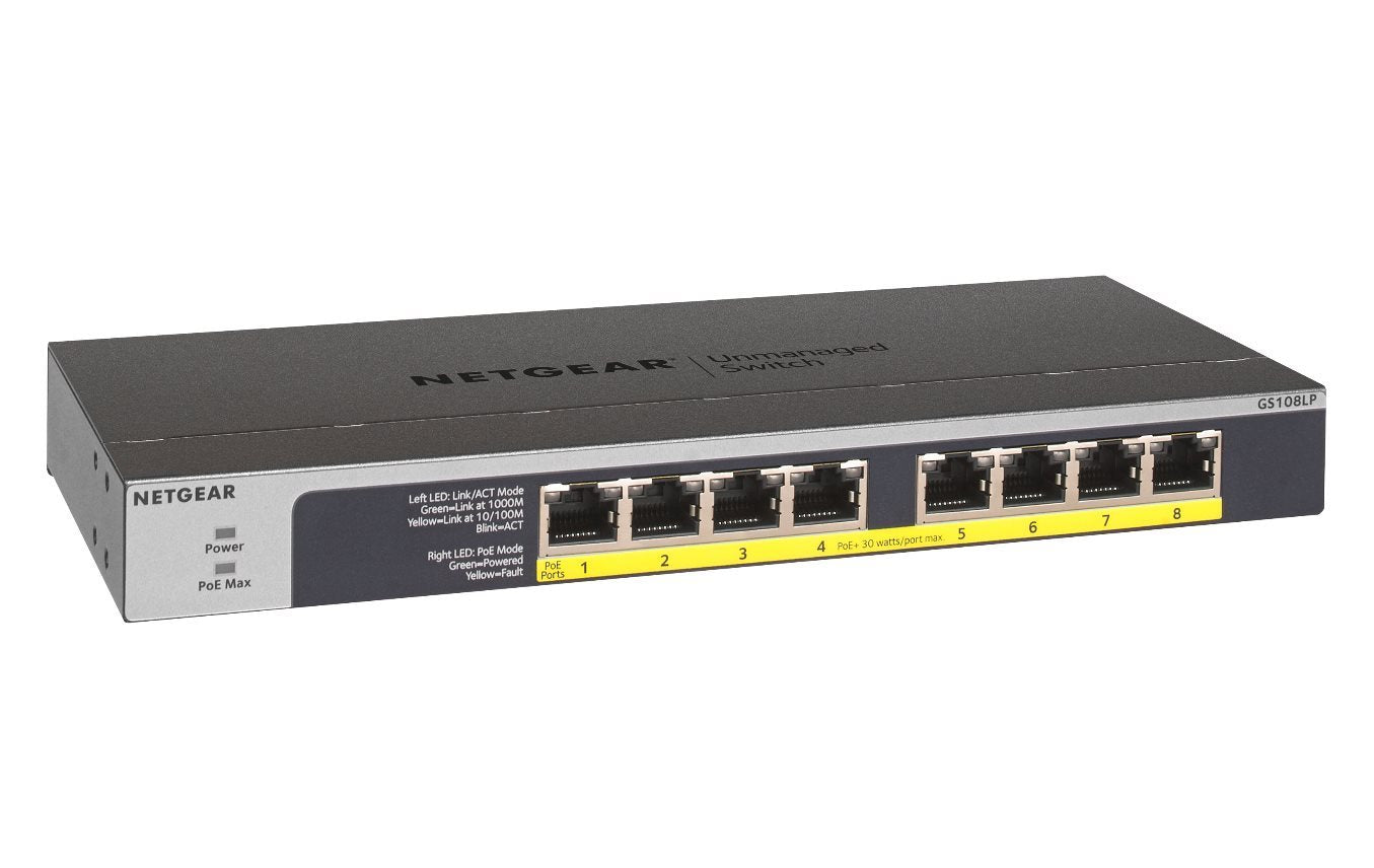 Netgear 8Port Switch 10/100/1000 GS108LP