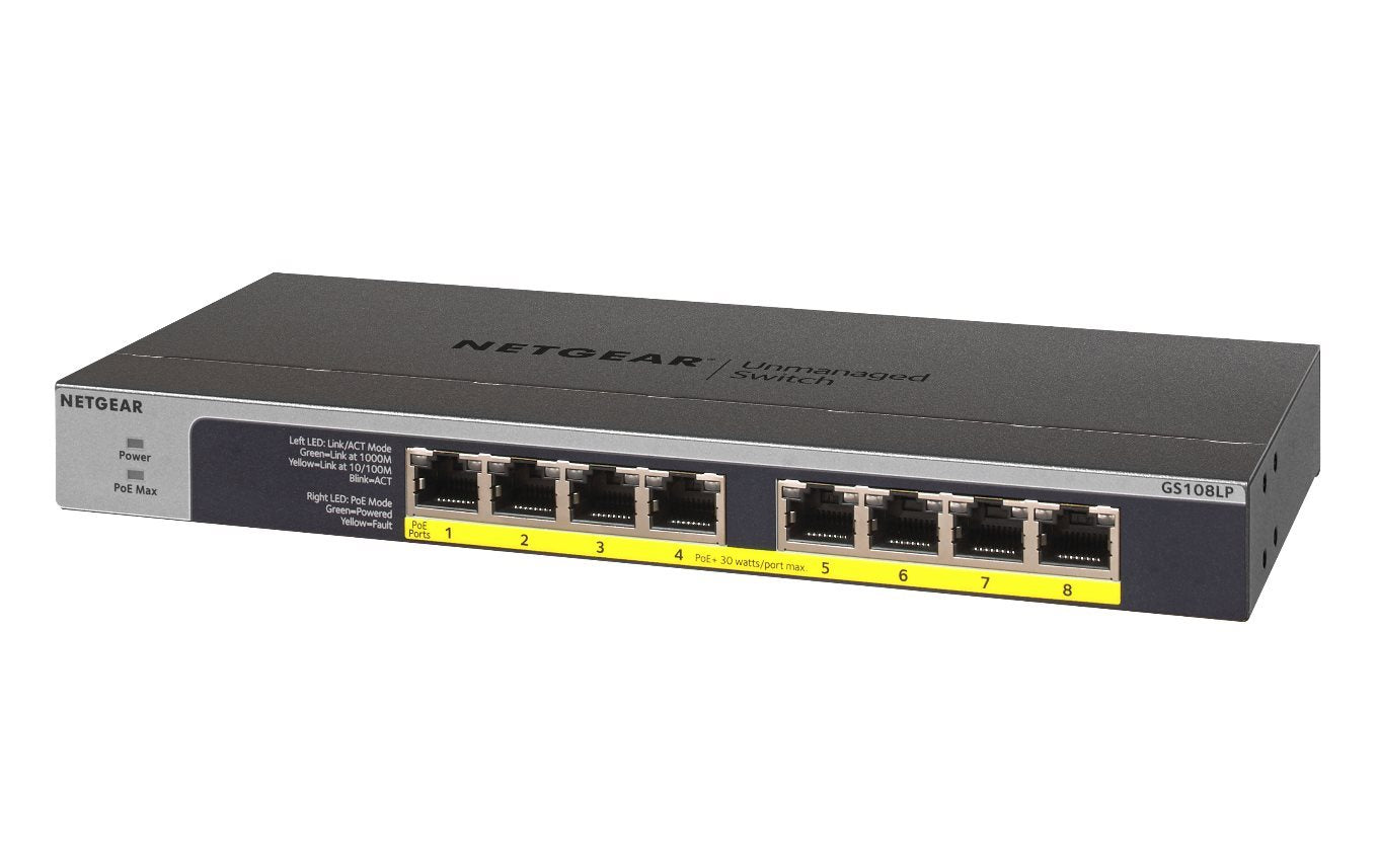 Netgear 8Port Switch 10/100/1000 GS108LP