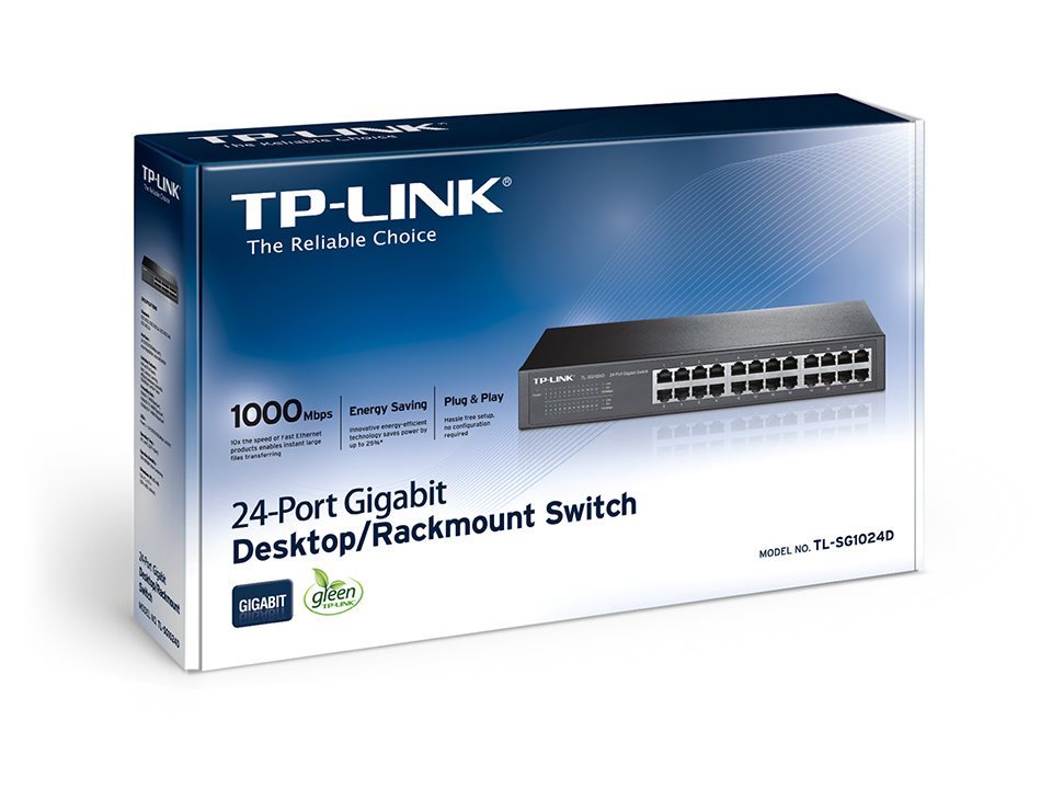 TP-LINK Switch TL-SG1024D 24xGBit Unmanaged Desktop