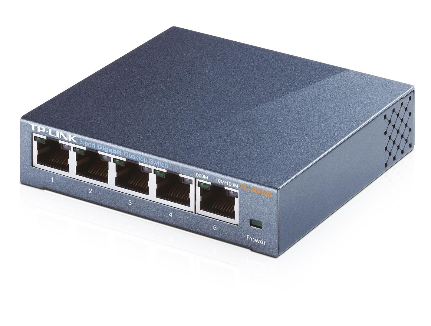 TP-LINK Switch TL-SG105 5xGBit Unmanaged Metallgehäuse