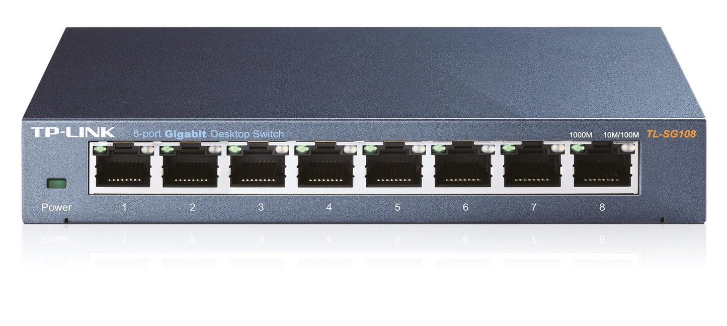 TP-LINK Switch TL-SG108 8xGBit Unmanaged Metallgehäuse