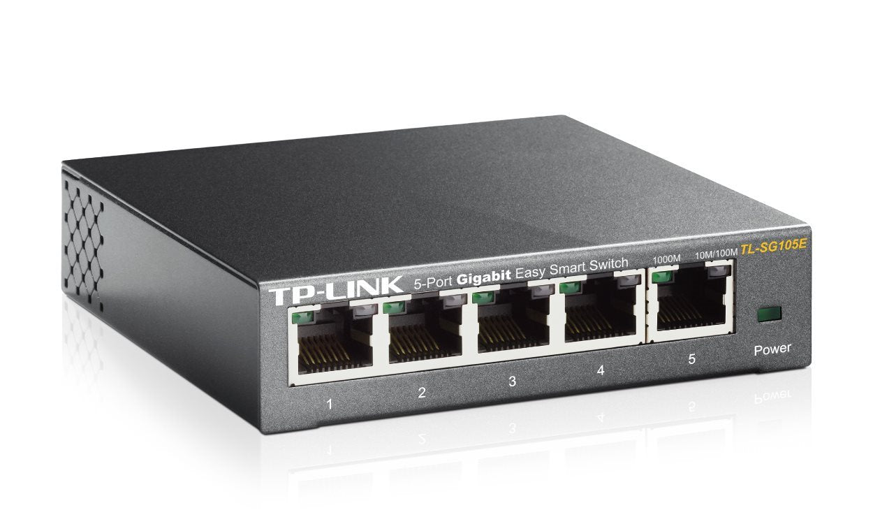 TP-LINK Switch TL-SG105E 5xGBit Managed Metallgehäuse