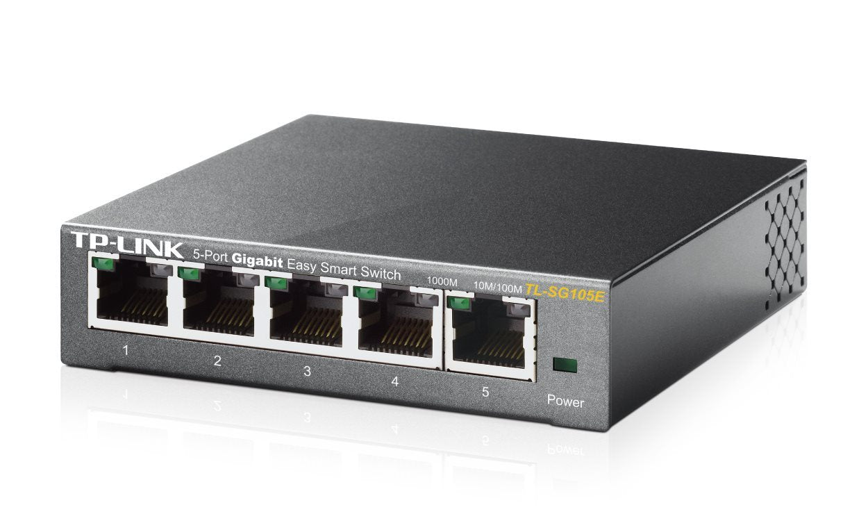TP-LINK Switch TL-SG105E 5xGBit Managed Metallgehäuse