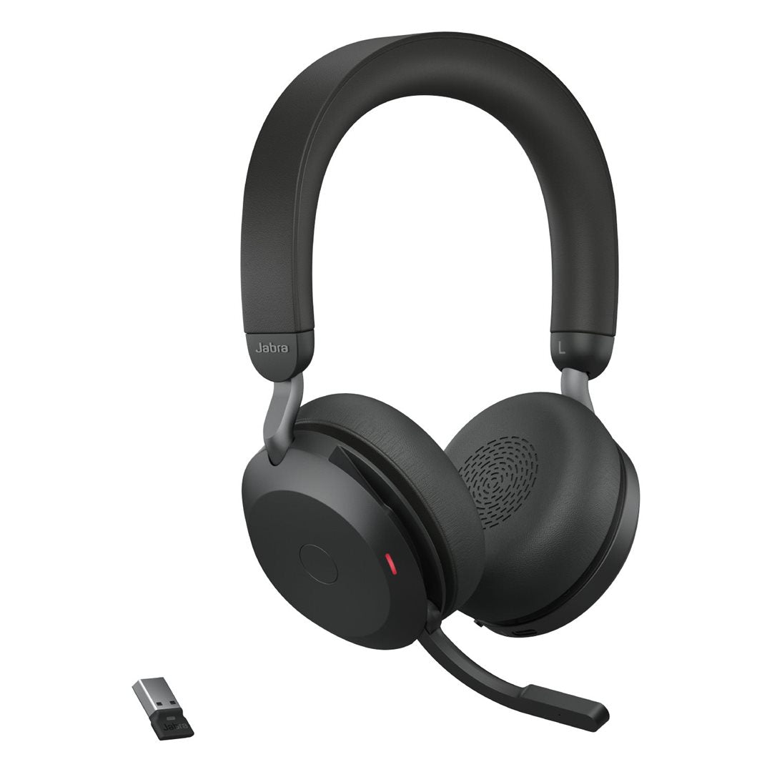 Jabra Headset Evolve2 75 USB-A UC mit Ladestation optimiert für UC
