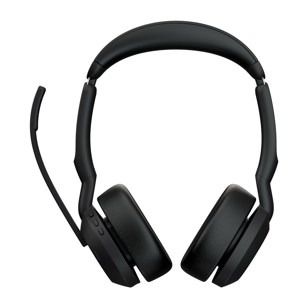 Jabra Headset Evolve2 55 MS Stereo USB-C BT mit Ladestation Zertifiziert für Microsoft Teams