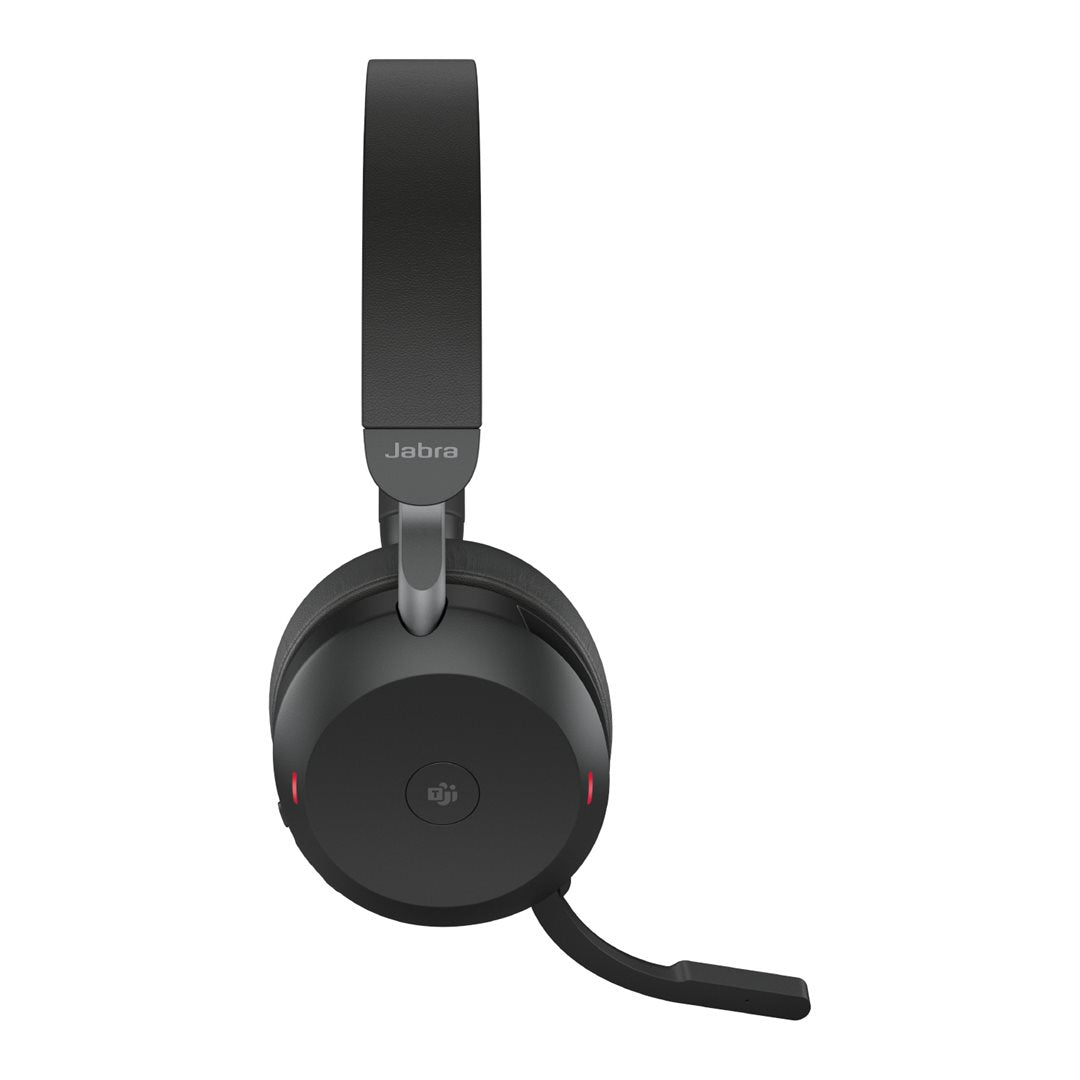 Jabra Headset Evolve2 75 USB-C MS Teams mit Ladestation black Zertifiziert für Microsoft Teams