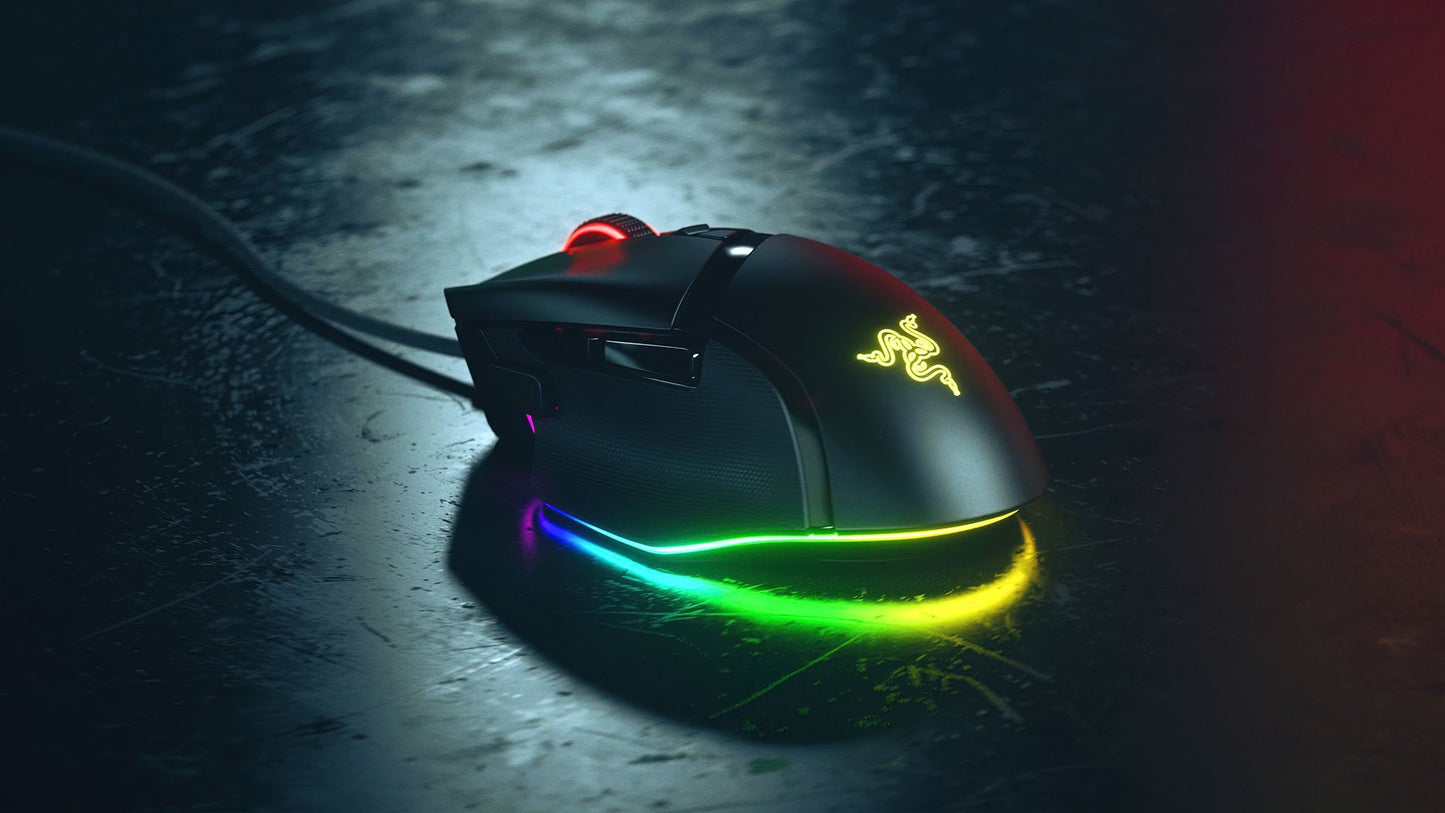 Razer Mouse Basilisk V3 Gaming black für Rechtshänder, Razer Chroma RGB