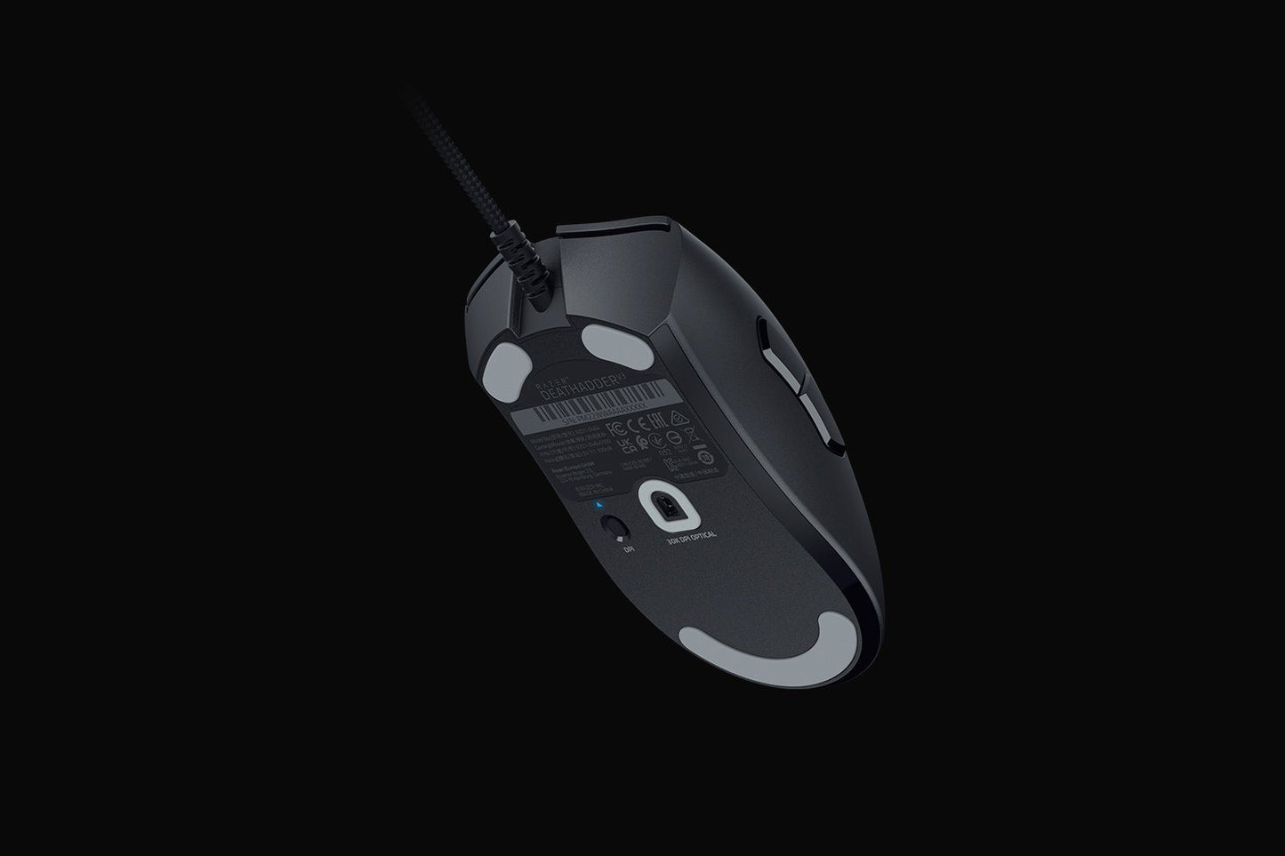 Razer Mouse DeathAdder V3 Gaming black für Rechtshänder, Kabelgebunden, ultra leicht