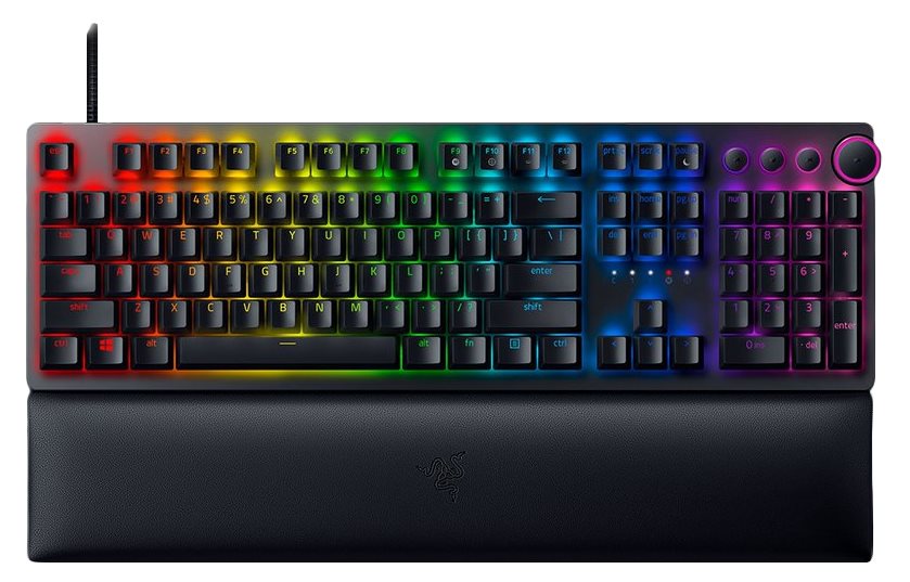 Razer Keyboard Huntsman V2 Gaming (DE) black Full Size,On-the-fly-Makro