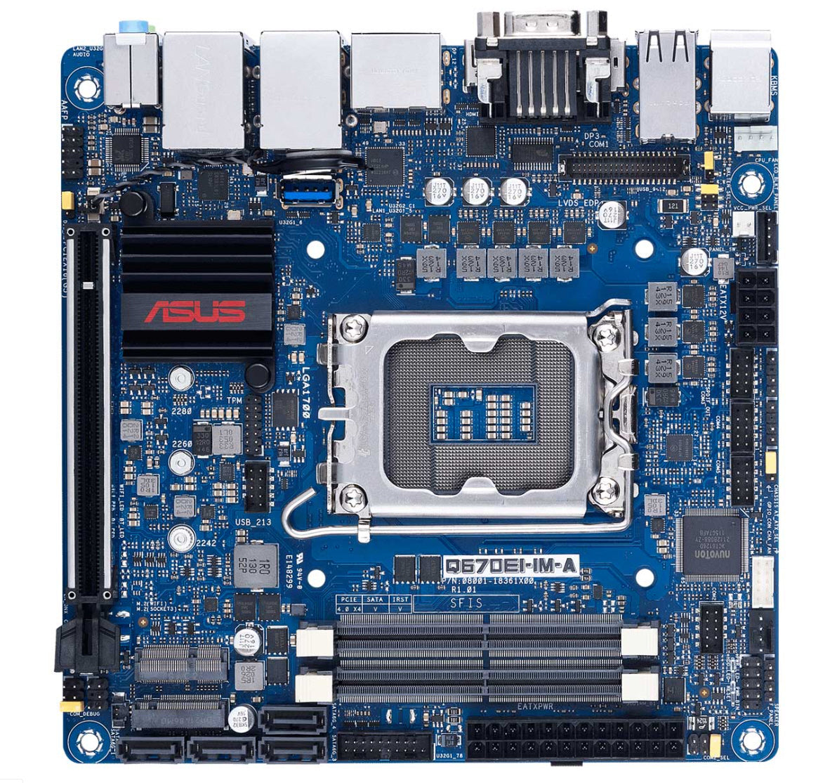 ASUS Q670EI-IM-A S1700/DDR5/3xDP+HDMI/vPro/24-7/mITX