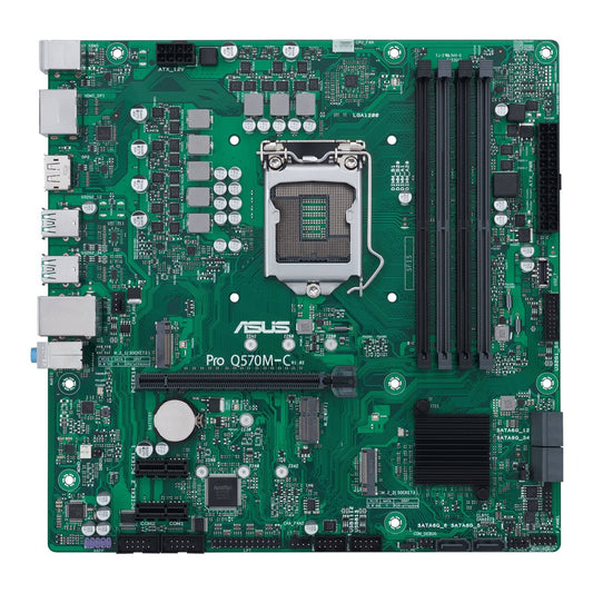 ASUS PRO Q570M-C/CSM S1200/2xDP-HDMI/2xM.2/24-7/vPro/µATX Business Series, 24/7 Ready. Available up