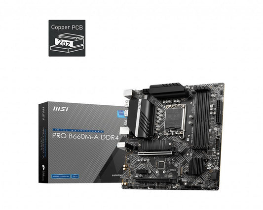 MSI PRO H610M-G DDR4 S1700/DP-HDMI-VGA/M.2/LAN/µATX