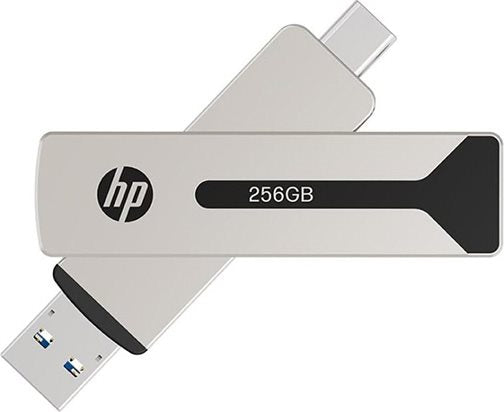 HP USB-C & Typ-A 3.2  256GB  SSD Steel Flash Drive 911Pro