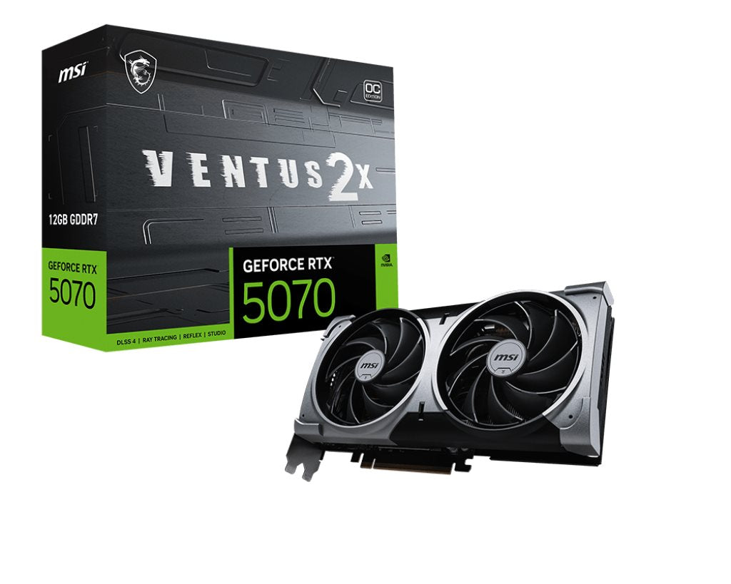 MSI VGA 12GB RTX5070 VENTUS 2X OC 3xDP/HDMI GeForce RTX 5070 12G VENTUS 2X OC