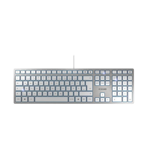 CHERRY Keyboard KC 6000 Slim DE silver/white