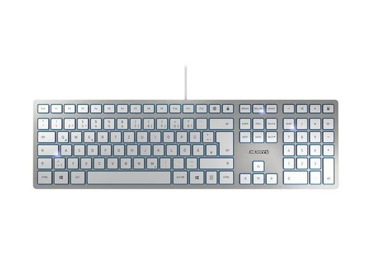 CHERRY Keyboard KC 6000 Slim DE silver/white