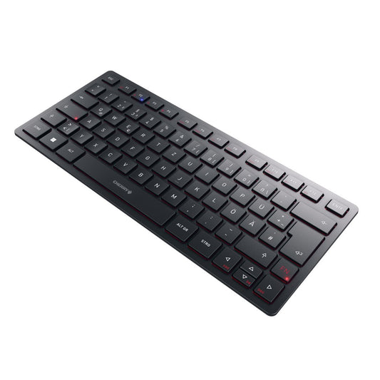 CHERRY Keyboard KW 9200 MINI Wireless DE black BT Multi-Device Kompakttastatur