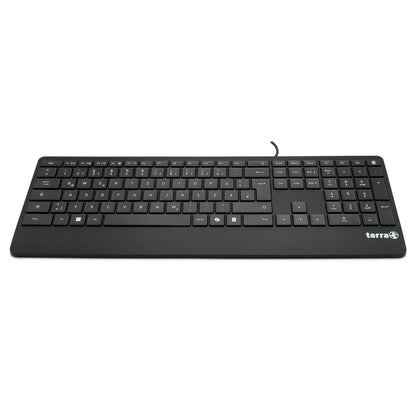 TERRA Keyboard 4000 Corded DE USB black Copilot  QWERTZ, 105 Tasten, kabelgebunden, 1,80m